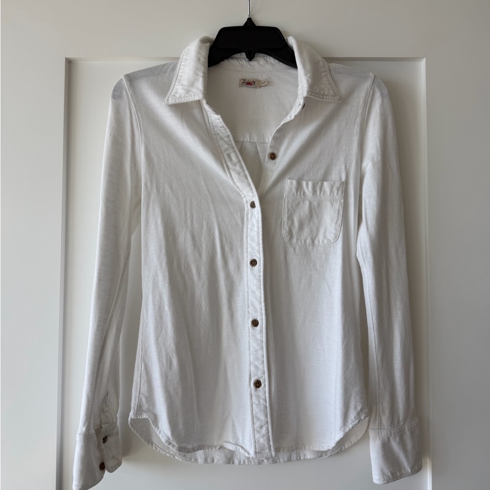 Faherty Sunwashed Knit Cotton Shirt